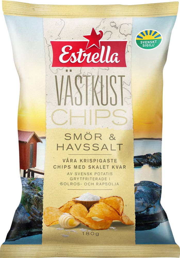 Estrella Västkustchips Smör & Havssalt