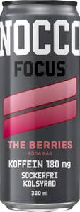 Nocco Energidryck Focus Röda Bär Sockerfri