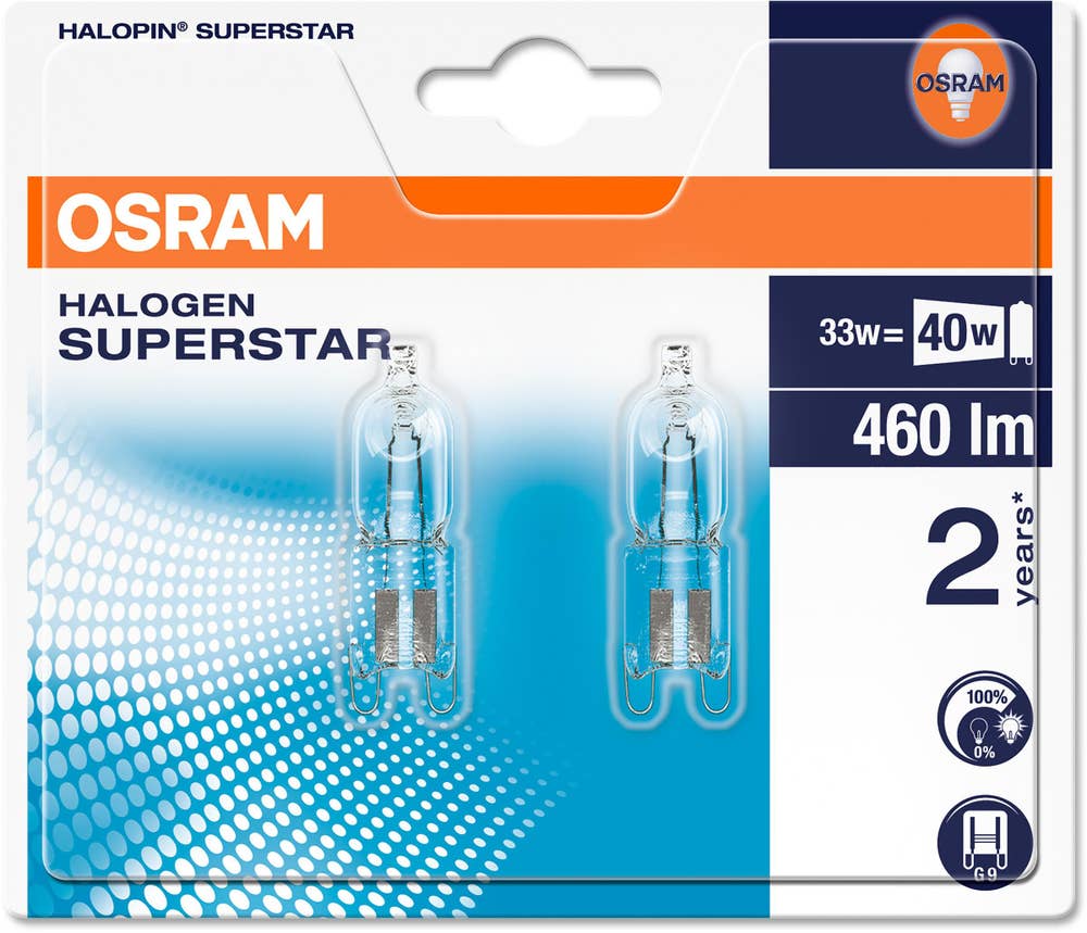 Osram Halopin 230V 33W G9