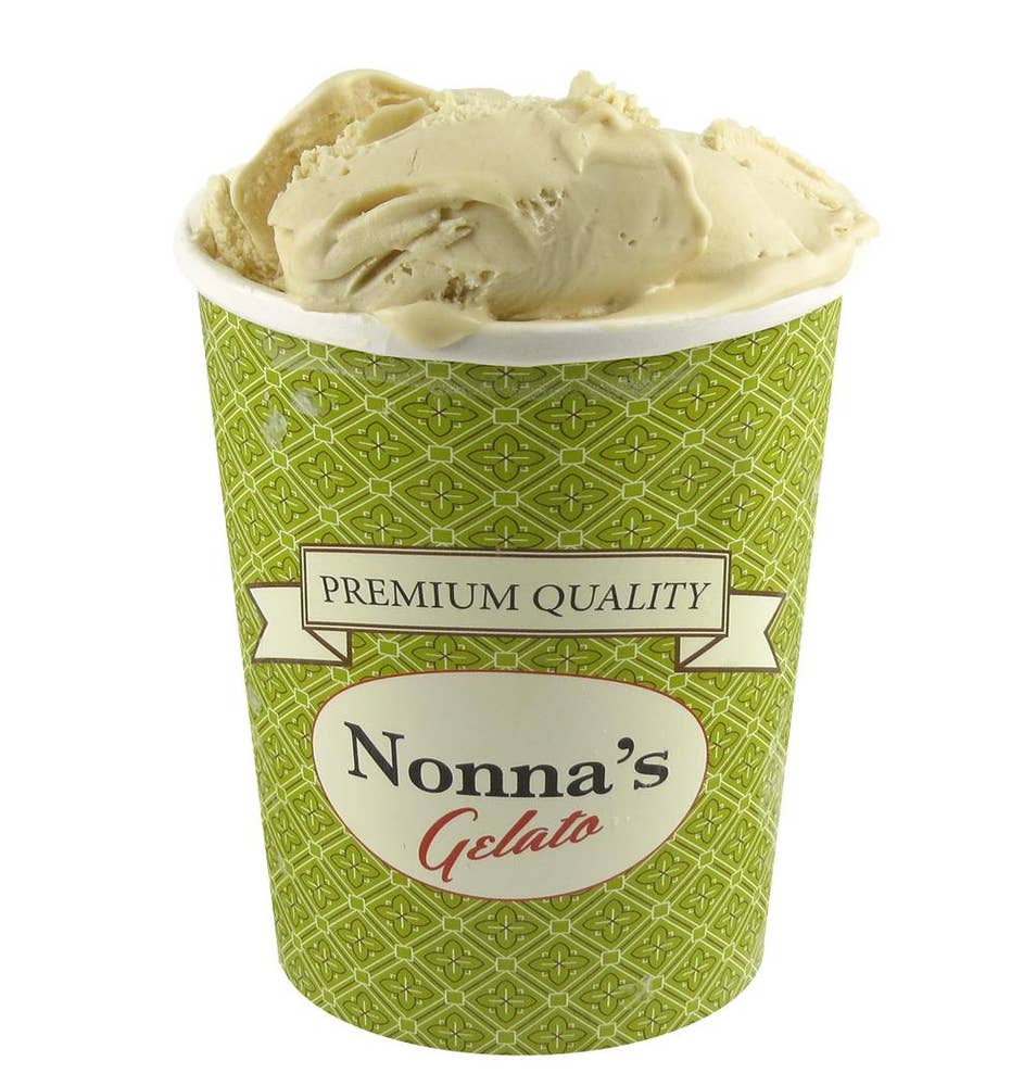 Nonnas Gelato Glass Nocciola