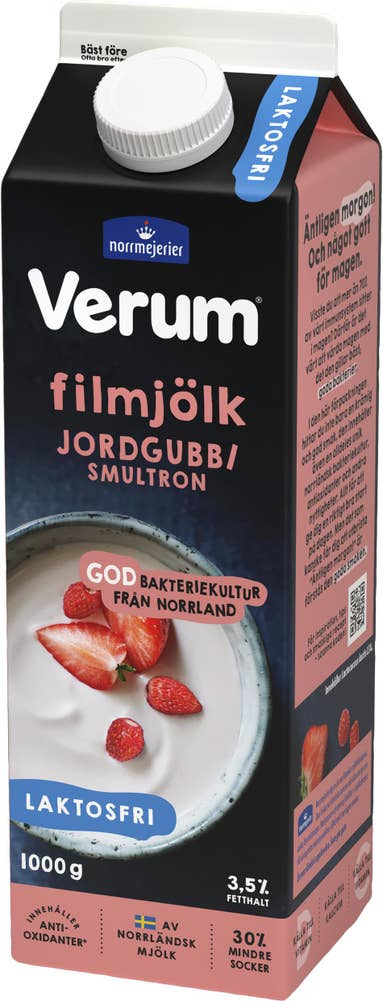Verum Fil Jordgubb & Smultron 3,5% Laktosfri
