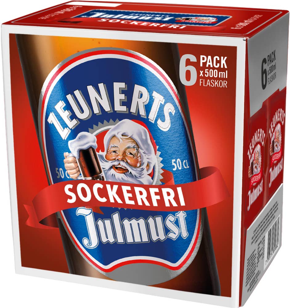 Zeunerts Julmust Sockerfri 6-p