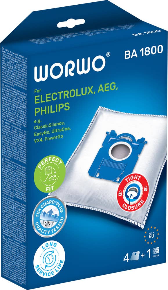 WORWO Dammsugarpåse BA 1800