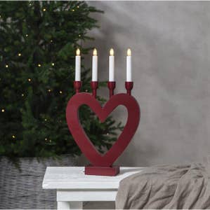 Star Trading Ljusstake Dala Röd