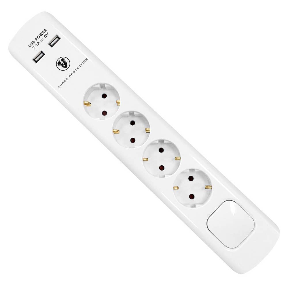 Clas Ohlson Grenuttag med USB-laddare 1,4m Clas Ohlson