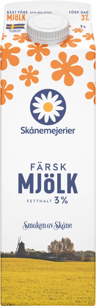 Skånemejerier Färsk Mjölk 3%