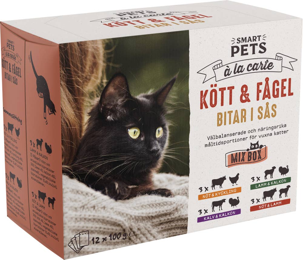Smart Pets Kattmat Multipack Kött i Sås 12x100g