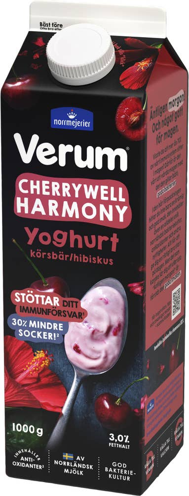 Verum Yoghurt Cherry Well Harmony 3%