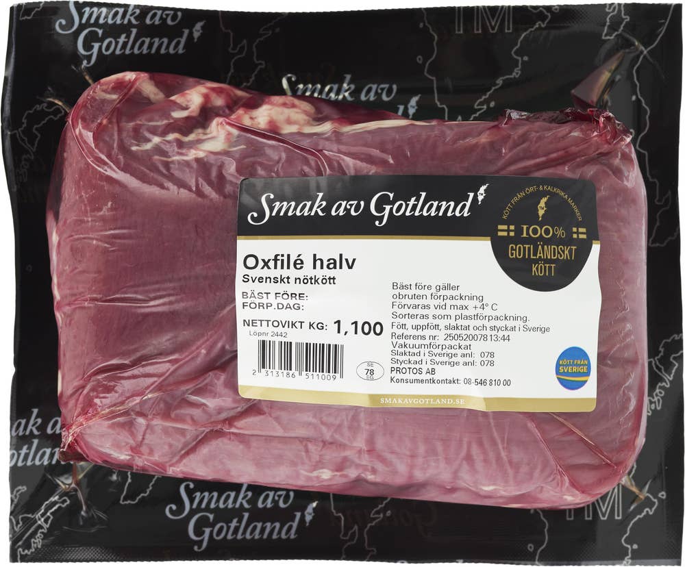 Smak av Gotland Oxfilé