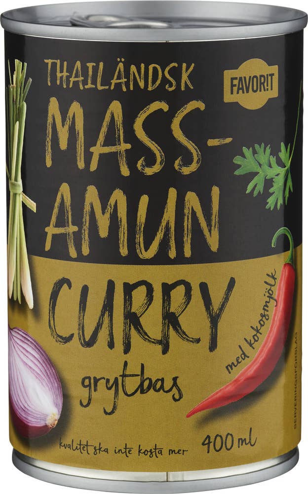 Favorit Massaman Curry Grytbas Favorit