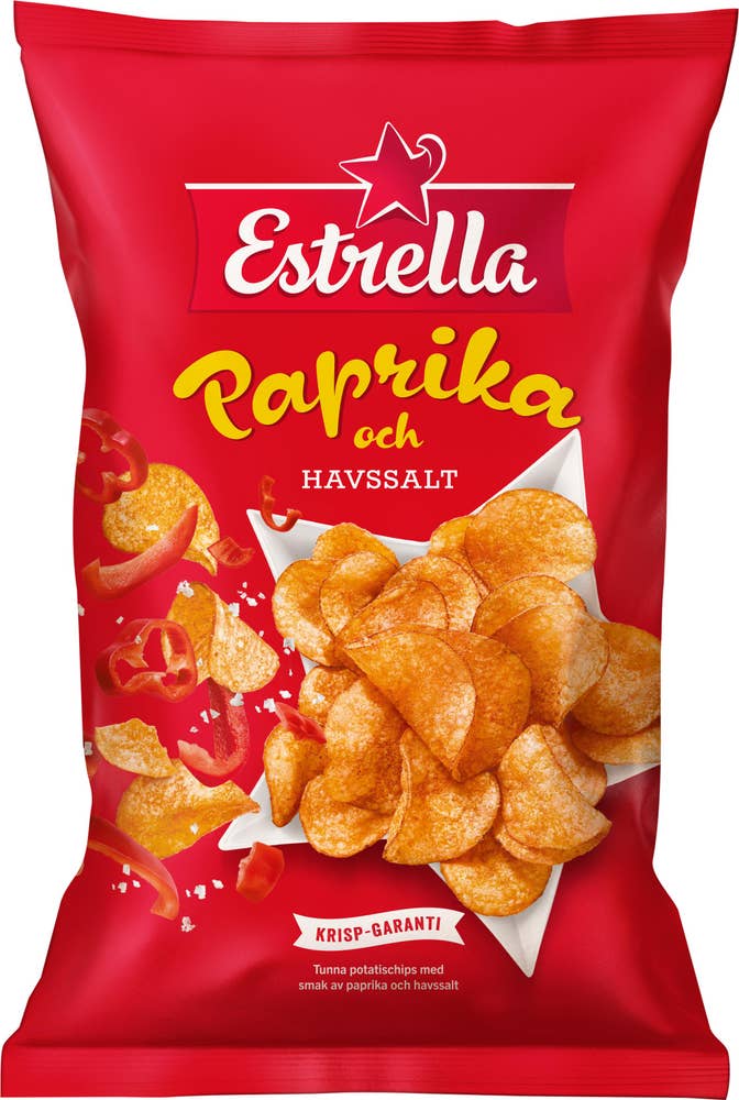 Estrella Chips Paprika & Havssalt