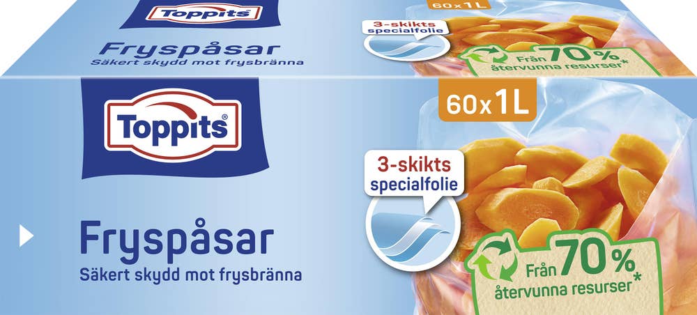 Toppits Fryspåsar 1L
