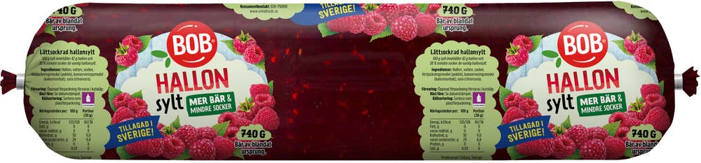 Bob Hallonsylt Lättsockrad Refill