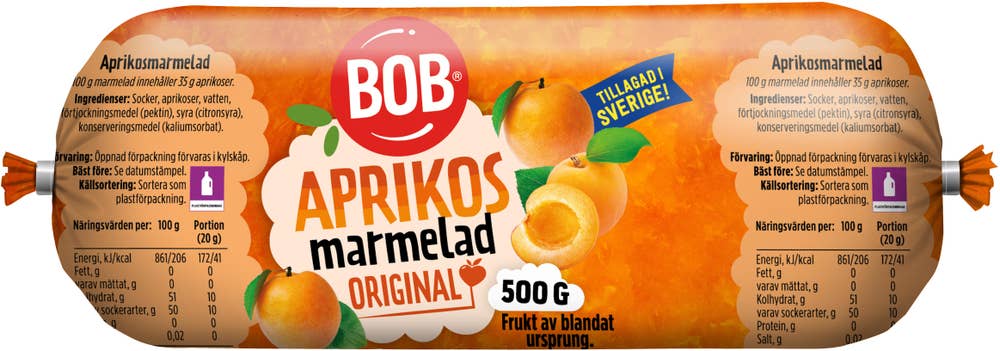 Bob Aprikosmarmelad Refill