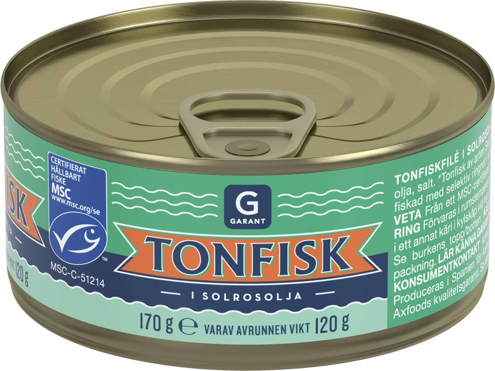Garant Tonfisk I Solrosolja MSC