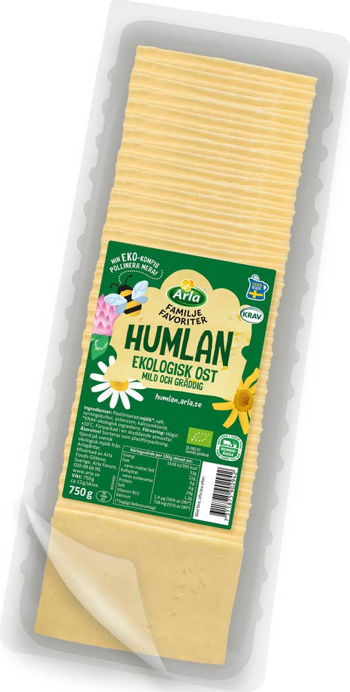 Arla® Humlan Skivad Ost EKO/KRAV 33%