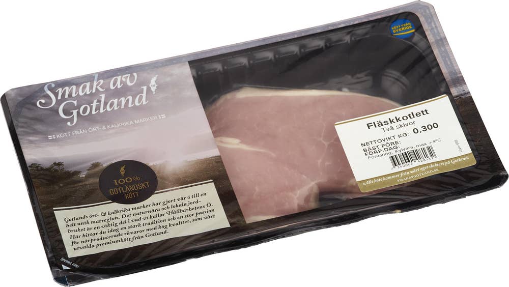 Smak av Gotland Fläskkotlett Skivad
