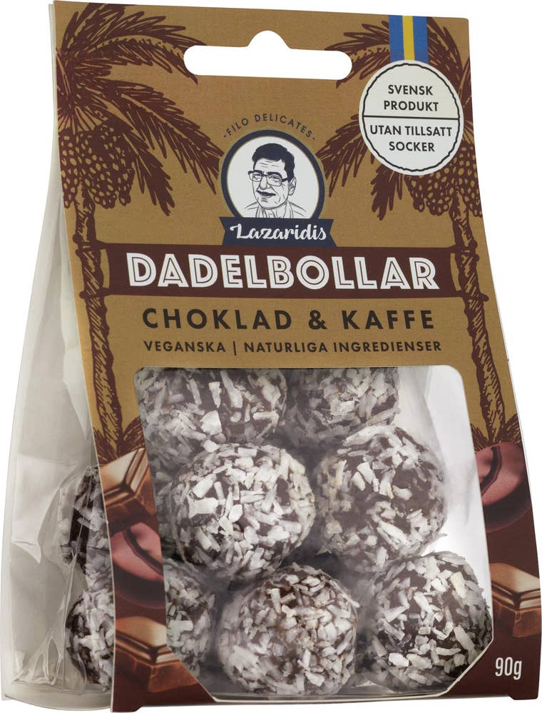 Lazaridis Dadelbollar Choklad & Kaffe