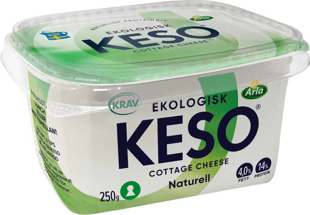KESO® Cottage Cheese Naturell 4% EKO/KRAV