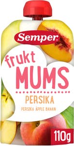 Semper Fruktmums Persika, Äpple & Banan 6M