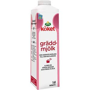 Arla Köket® Gräddmjölk 6% % Arla