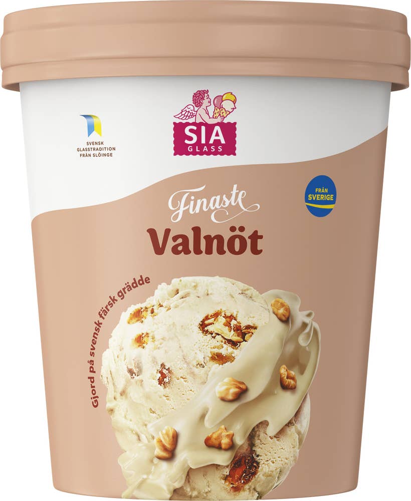 SIA Glass Finaste Valnöt Gräddglass