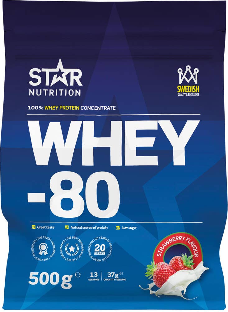 Star Nutrition Proteinpulver Whey -80 Strawberry