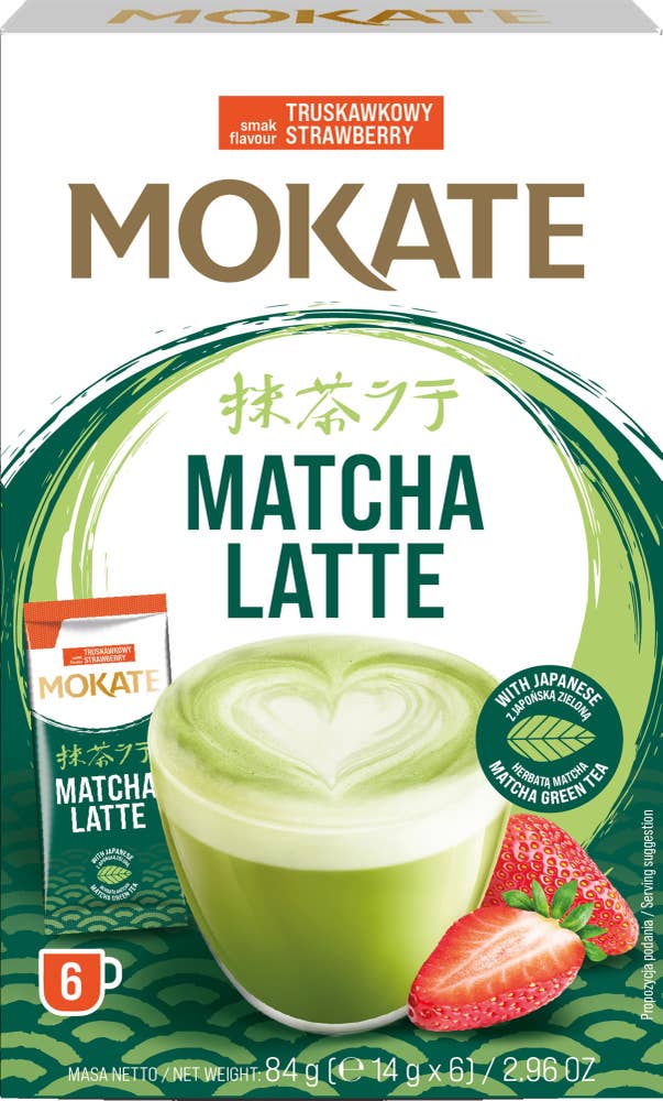 Mokate Matcha Latte Jordgubbe