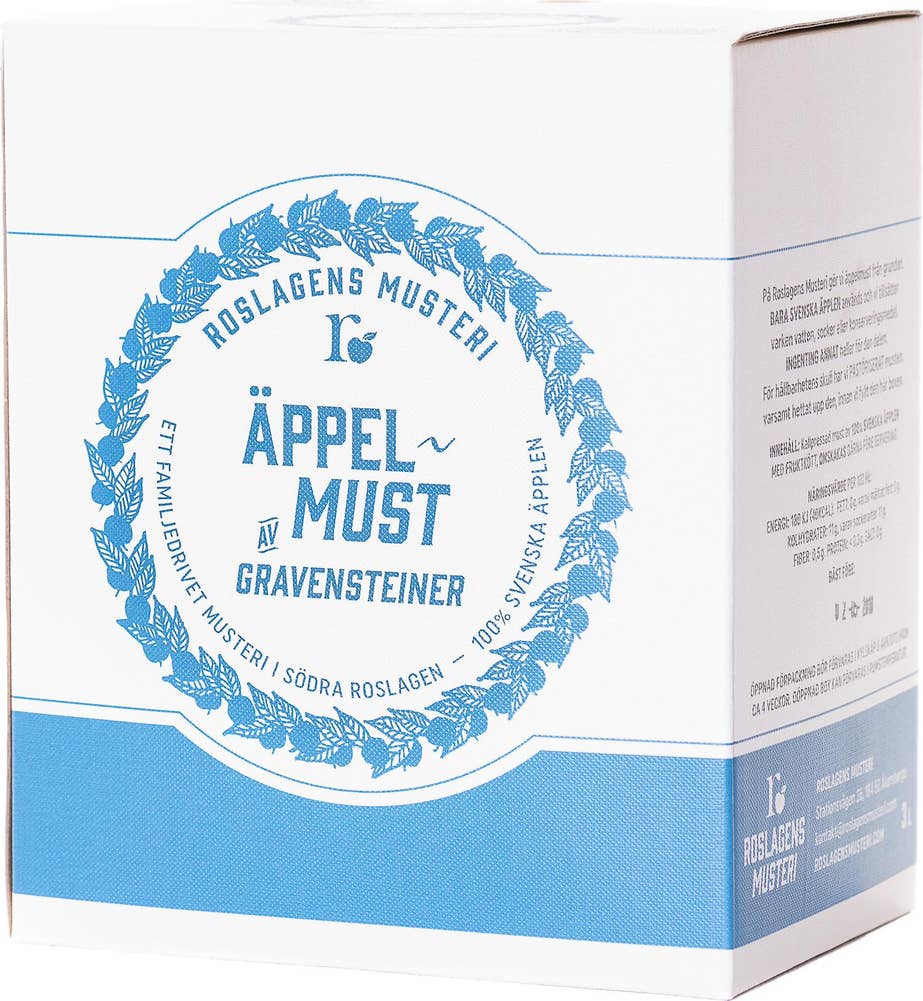 Roslagens Musteri Äppelmust Gravensteiner