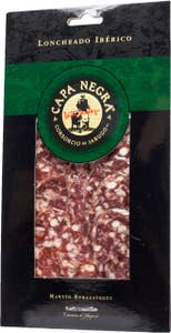 Capa Negra Salchichón Iberico Bellota Skivad