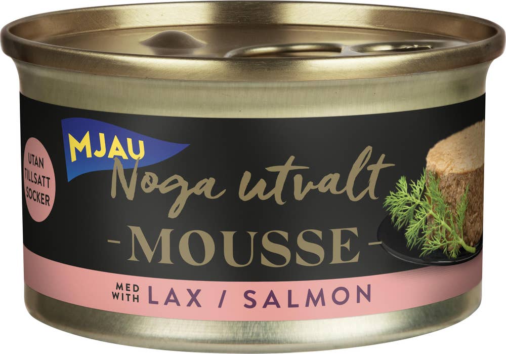 Mjau Kattmat Mousse Lax