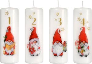 Duni Blockljus Advent 4x12cm