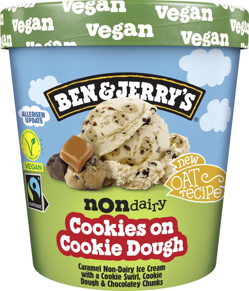 Ben & Jerry's Glass Non-Dairy Cookies on Cookie Dough Vegan