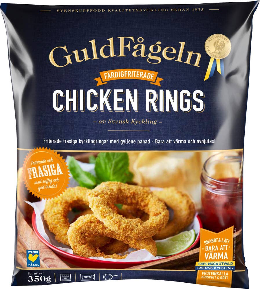 Guldfågeln Chicken Rings Fryst