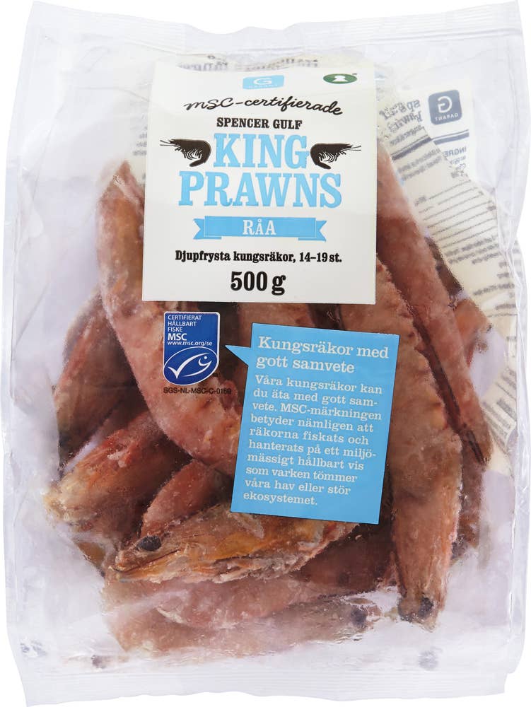 Garant King Prawns Råa Frysta MSC-märkt