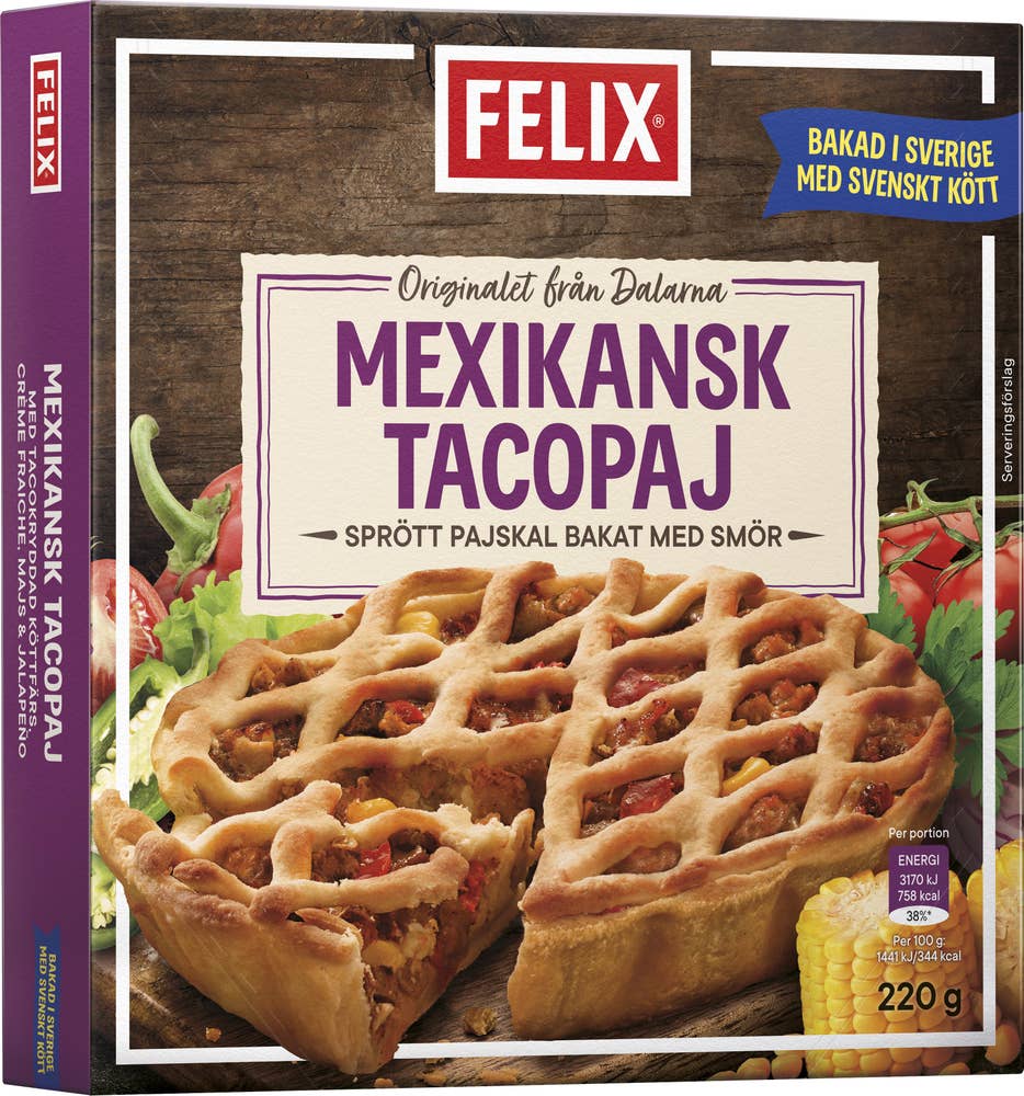 Felix Tacopaj Mexikansk Fryst