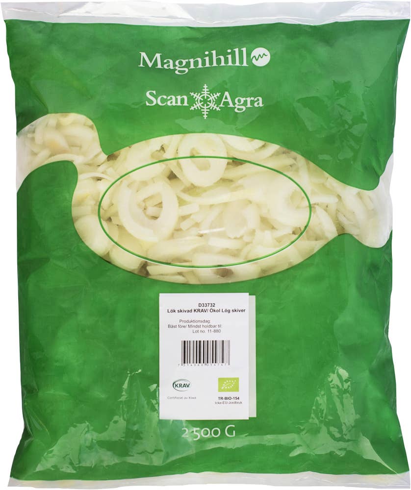 Magnihill Lök i skivor Fryst EKO/KRAV