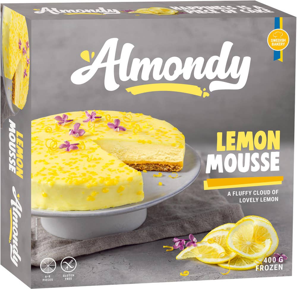 Almondy Moussetårta Lemon Curd Glutenfri Fryst