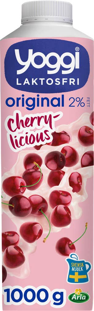 Yoggi® Yoghurt Körsbär Laktosfri 2%