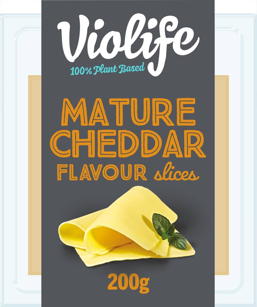 Violife Mature Cheddar Flavour Slices Vegansk
