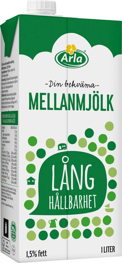 Arla® Mellanmjölk Lång Hållbarhet 1,5%