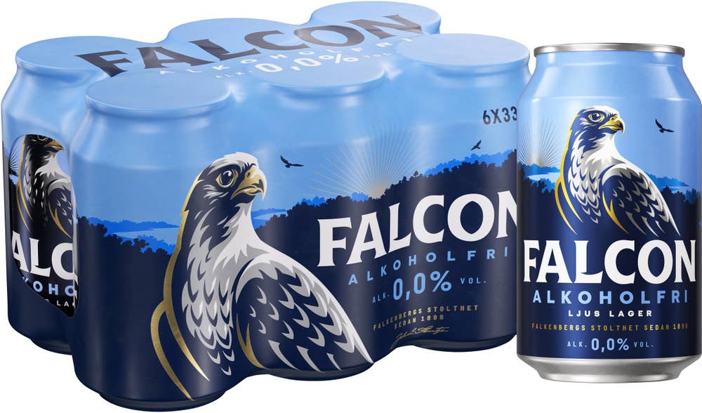 Falcon Öl Alkoholfri 0,0% 6x33cl