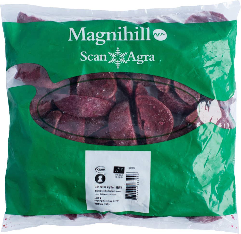 Magnihill Rödbetsklyftor Frysta EKO/KRAV