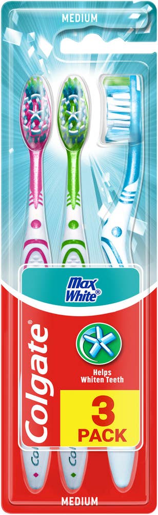 Colgate Tandborste MaxWhite Medium