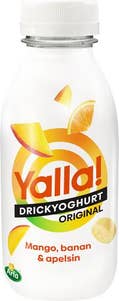 Yalla® Drickyoghurt Mango, Banan & Apelsin 0,5%
