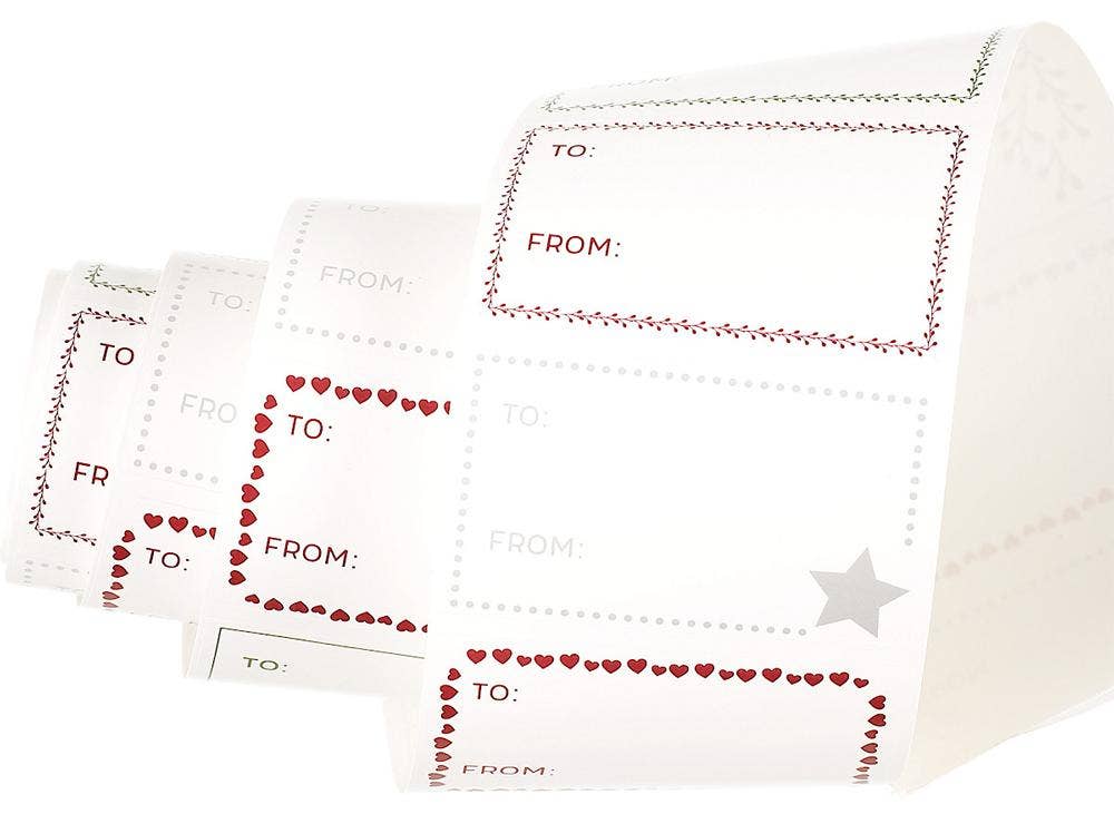 Clas Ohlson Juletiketter Rulle 25-p Clas Ohlson