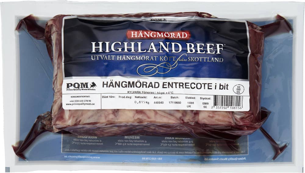 Highland Beef ® Entrecote i Bit ca Highland Beef