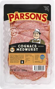 Pärsons Cognacsmedwurst Tunnskivad