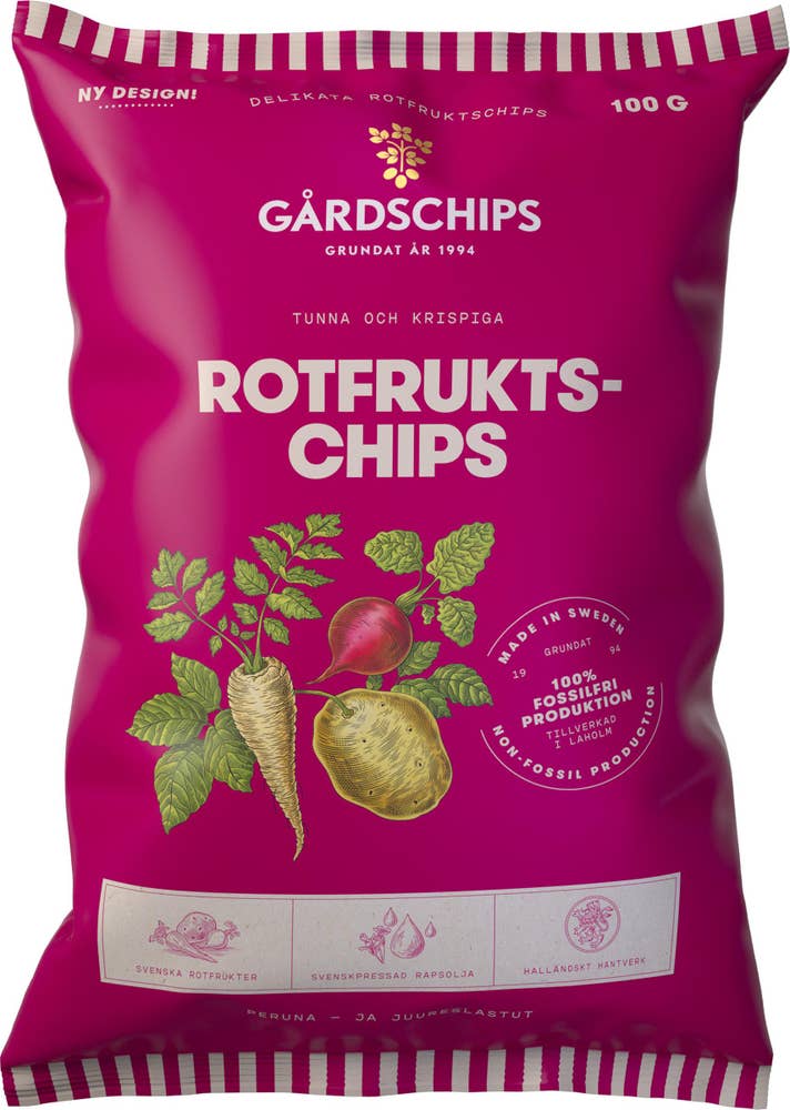 Gårdschips Rotfruktschips 100g Gårdschips