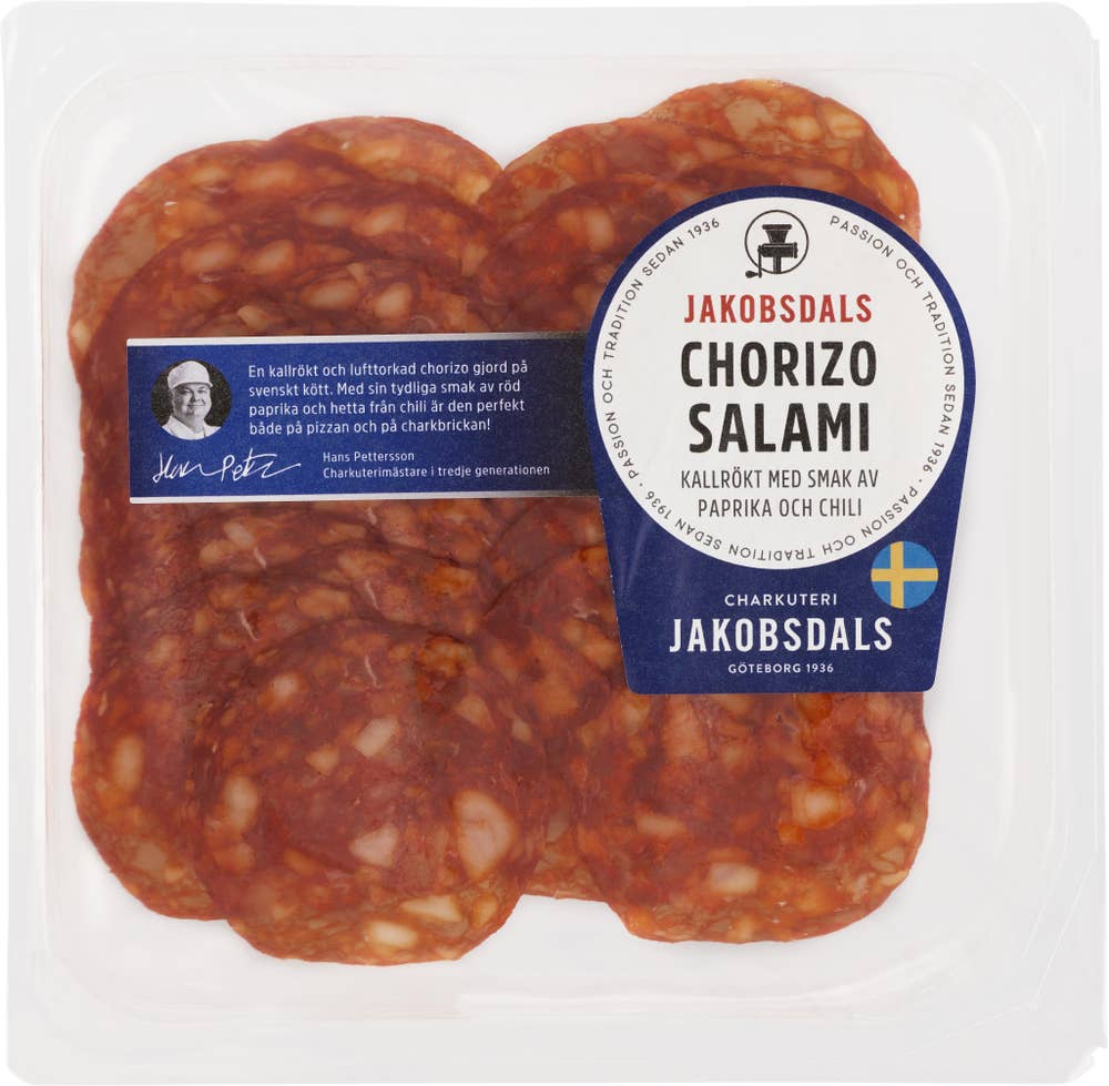 Jakobsdals Paprikasalami Rökt 80g Jakobsdals